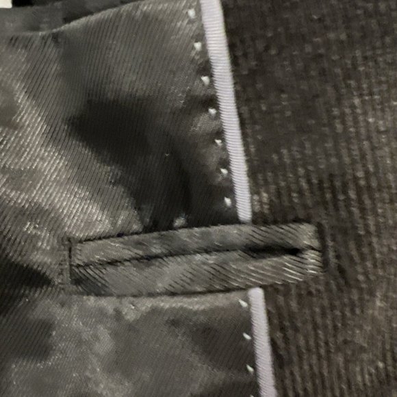 Pronto Uomo Mens Black Corduroy Blazer Sport Coat Two Button Casual Jacket 46S - Picture 15 of 16